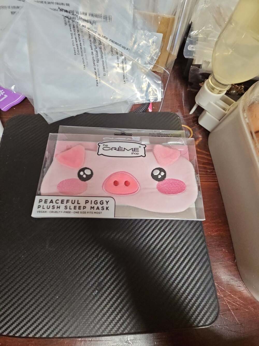 The Crème Shop Peaceful Piggy Plush Sleep Mask
